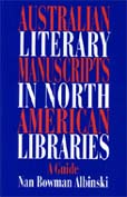 Australian Literary Manuscripts in US Libraries